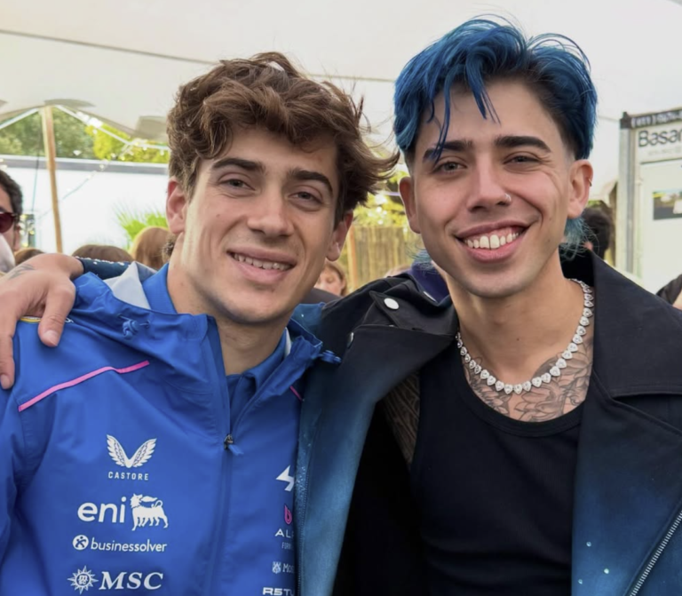 Franco Colapinto, exhibición y amigos